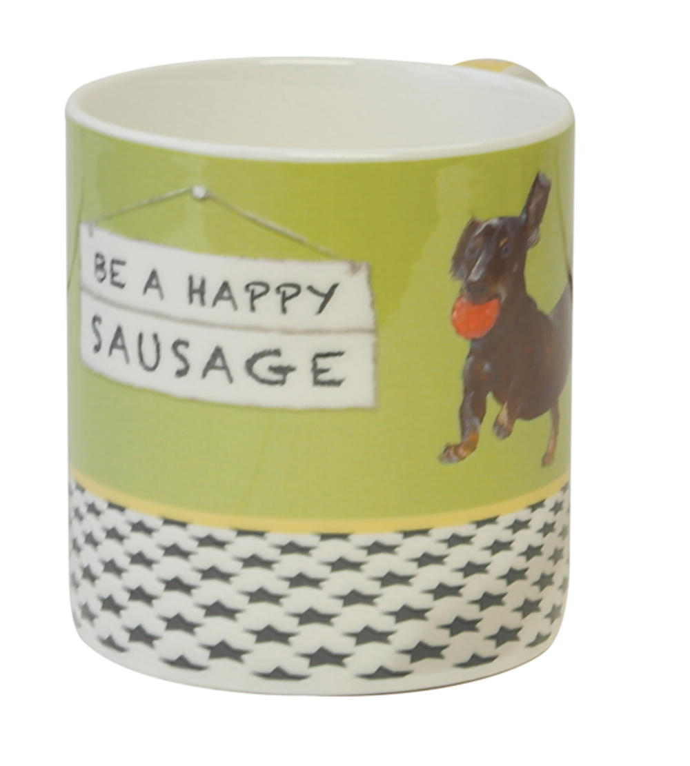 Be A Happy Sausage Little Dog Laughed Mug In Gift Box Gifts